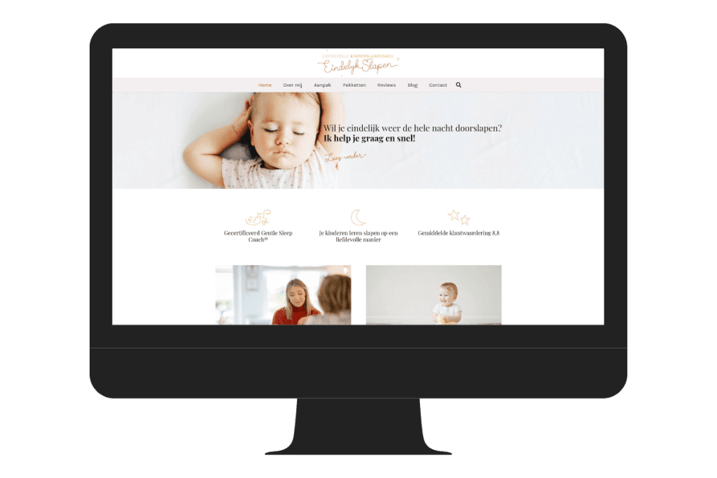 Voorbeeld wordpress website theme Impreza eindelijk slapen