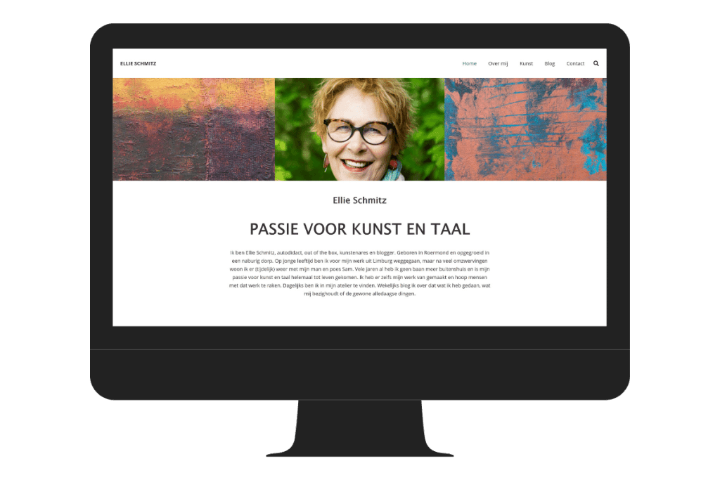Voorbeeld wordpress website schilderijen