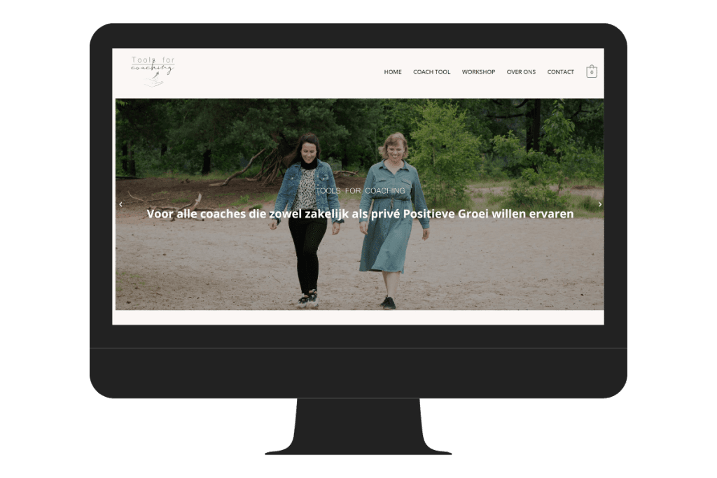 Voorbeeld wordpress websirte en webshop toolsforcoaching
