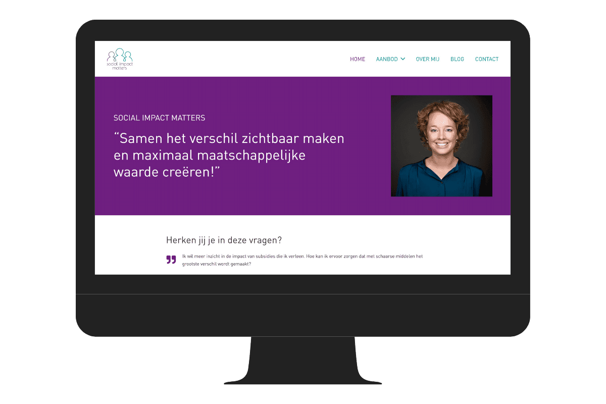 Wordpress website voor ondernemers socialimpact