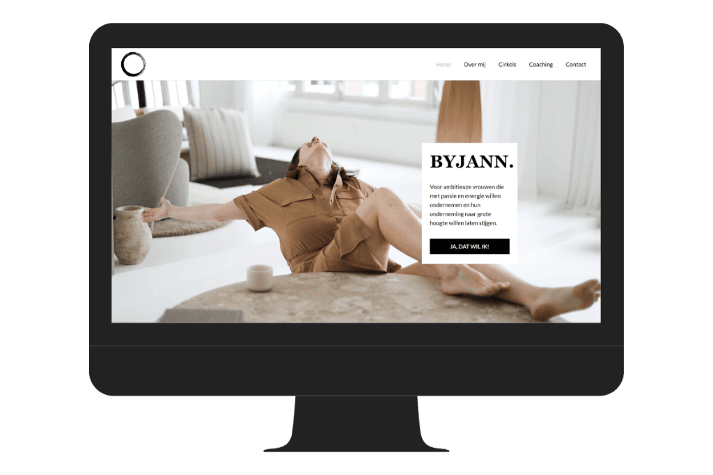 Voorbeeld WordPress website byjann