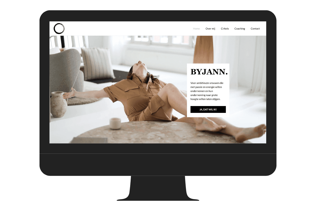Voorbeeld WordPress website byjann