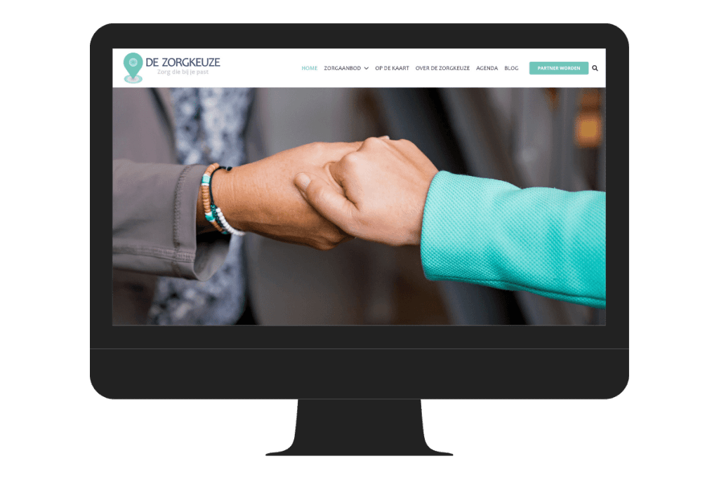 Voorbeeld WordPress website zorgplatform
