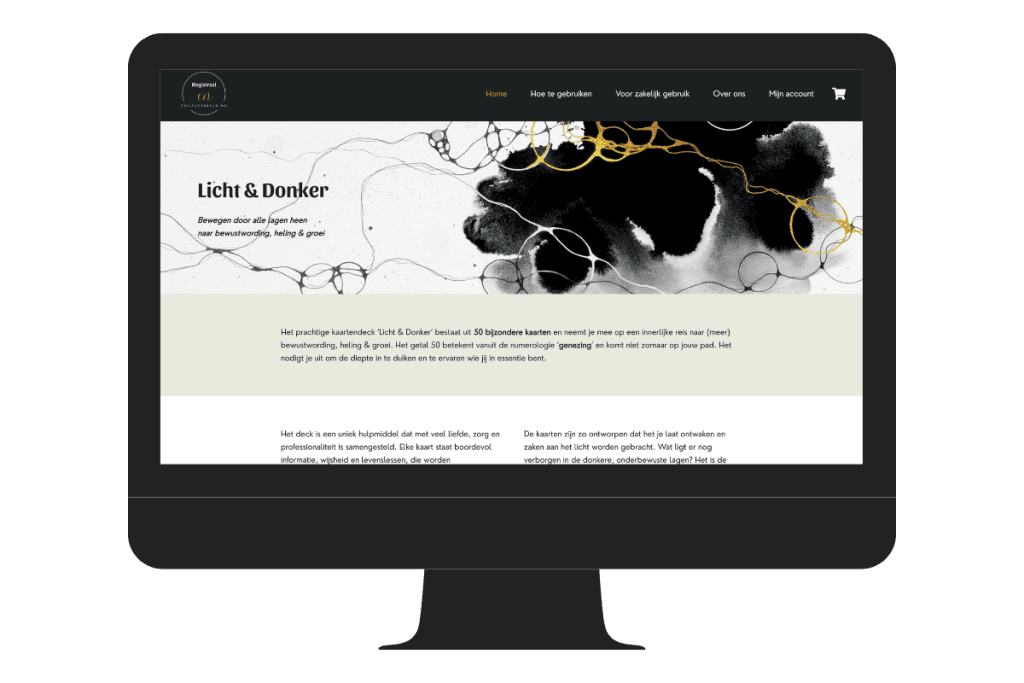 Website in wordpress kaartendeck