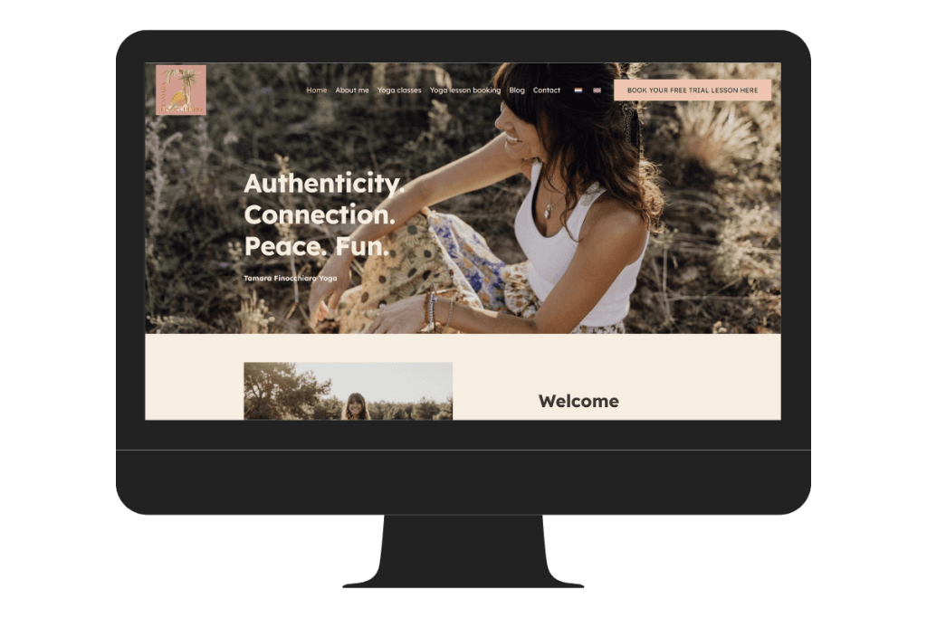 Online yoga wordpress website