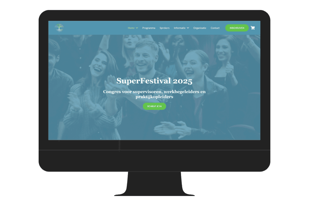 Voorbeeld website voor congres