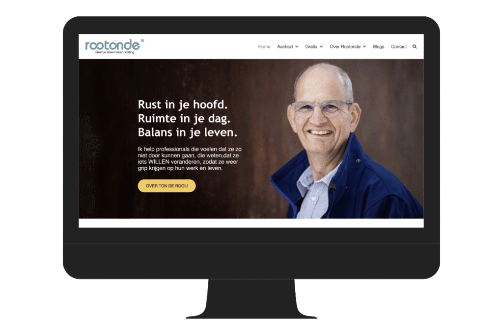 Wordpress website voorbeeld coach