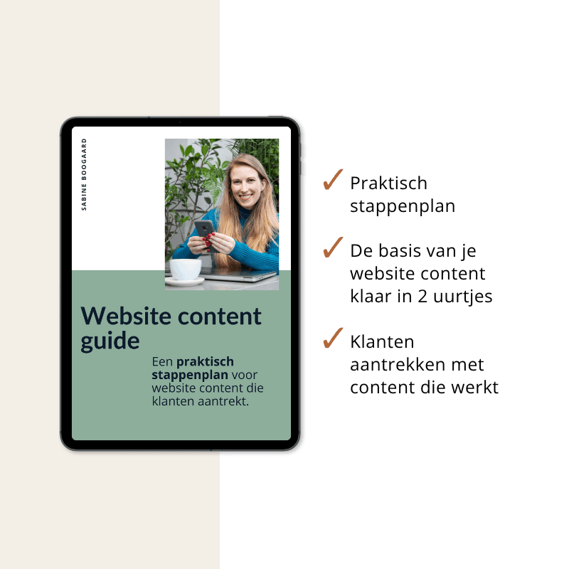 Welke content op website