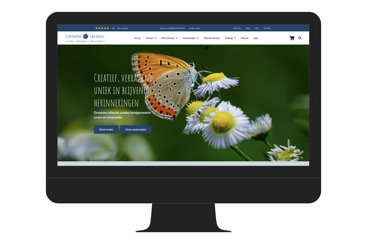 WordPress website portfolio Urnenhemel